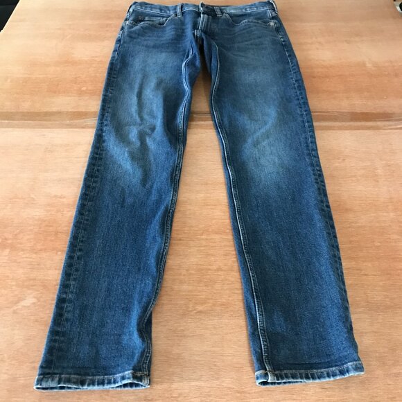 Everlane Uniform The Slim Jeans Men 29x30 Blue Low Rise Dark Wash Stretch 17097 - Picture 1 of 12